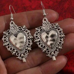 Artesan silver earrings
